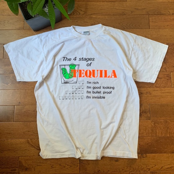 4 Stages Of Tequila Tee - Picture 1 of 6